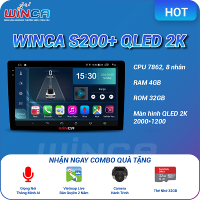 Màn hình android Winca S200+Qled 2k