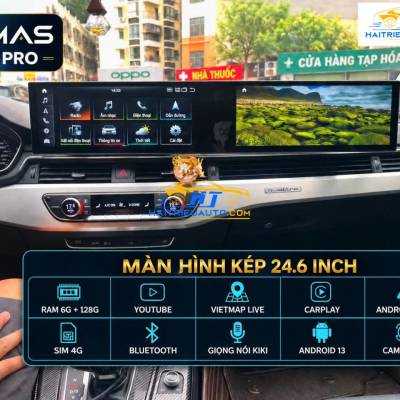 M&agrave;n h&igrave;nh android Omas A11 Pro xe Audi A4