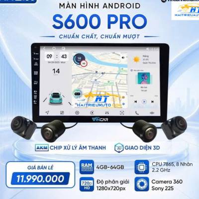 M&agrave;n h&igrave;nh android Vincar S600 Pro