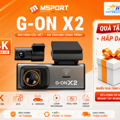 Camera h&agrave;nh tr&igrave;nh Msport G-ON X2
