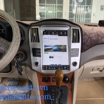 màn hình android tesla theo xe lexus Rx350