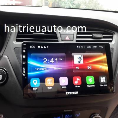 m&agrave;n h&igrave;nh android zestech theo xe huyndai I20