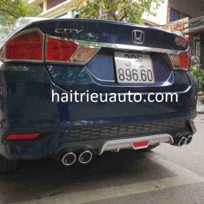 ốp chia đôi pô cho xe honda city 2018