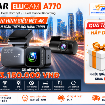 Camera h&agrave;nh tr&igrave;nh Icar ellicam A770