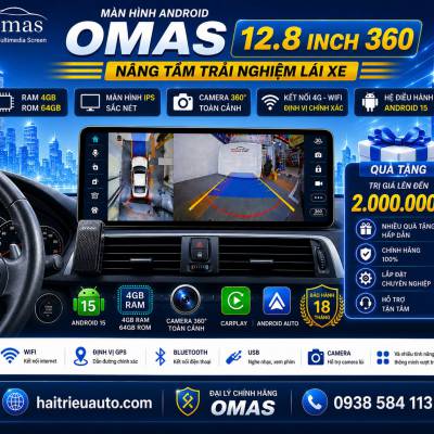 M&agrave;n h&igrave;nh android Omas 12.8inch xe BMW