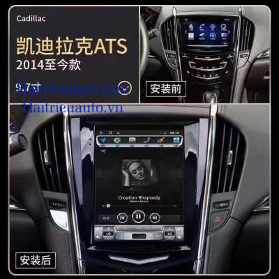 Màn hình android tesla xe Cadillac ATS