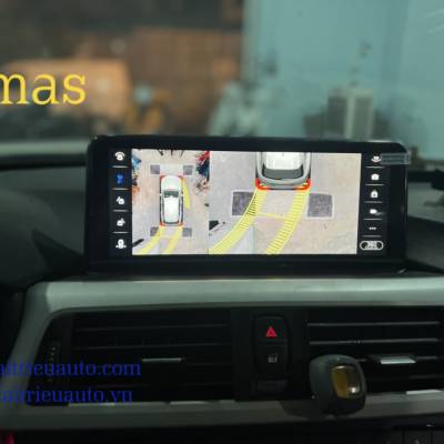 Màn hình android liền camera 360 xe BMW 320