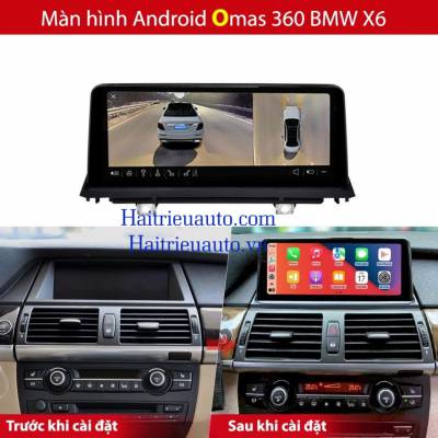 Màn hình android Omas 360 xe BMW X6