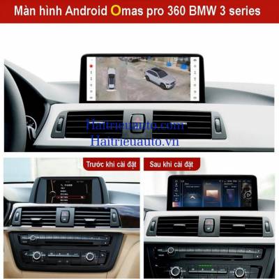 Màn hình android Omas Pro 360 12in xe bmw 3 series