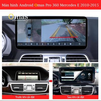 Màn hình android Omas pro 360 xe mercedes E