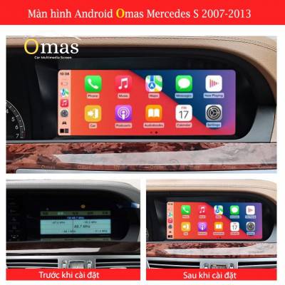 Màn hình android Omas xe mercedes S 