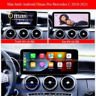 Màn hình android Omas pro xe mercedes C 2019-2021