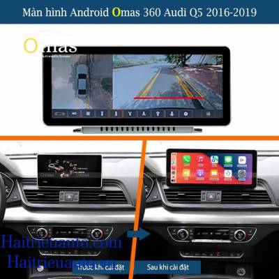 Màn hình android Omas 360 12in xe Audi Q5 2016-2019