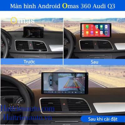 Màn hình android Omas 360 xe Audi Q3 