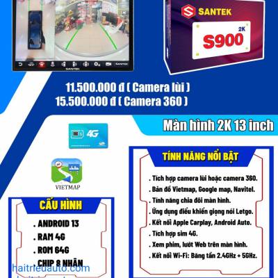 Màn hình android  Santek 2k S900