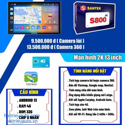 Màn hình android Santek 2k S800