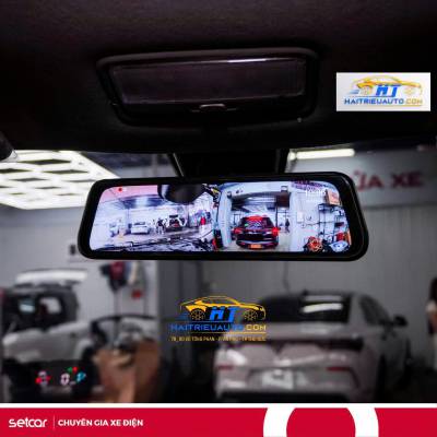 Camera h&agrave;nh tr&igrave;nh ốp gương xe Vinfast Limo Green   