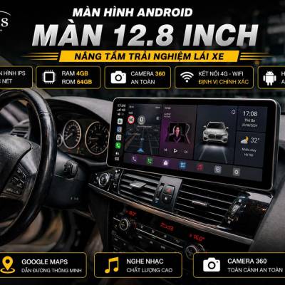M&agrave;n h&igrave;nh android Omas 12.8inch 360 xe BMW X3