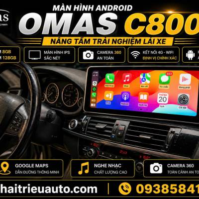 M&agrave;n h&igrave;nh android Omas C800 360 xe BMW X4