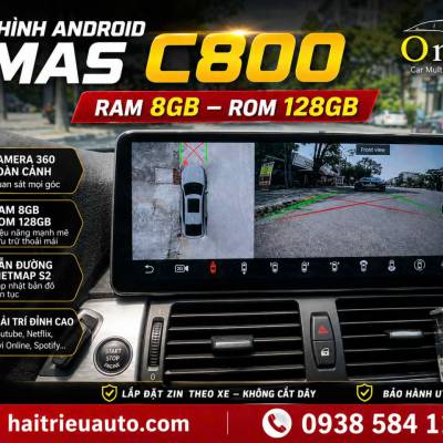 M&agrave;n h&igrave;nh android Omas C800 360 xe BMW X6