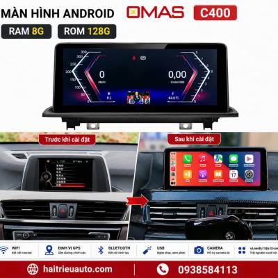 M&agrave;n h&igrave;nh android Omas C400 xe BMW 218