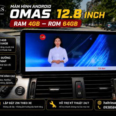M&agrave;n h&igrave;nh android Omas 12.8inch xe BMW X5