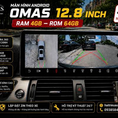 M&agrave;n h&igrave;nh android Omas 12.8inch xe BMW X5