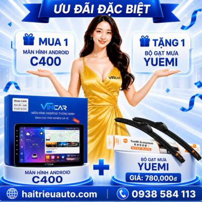 M&agrave;n h&igrave;nh android Vincar C400