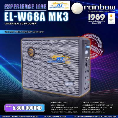  Loa sub gầm ghế Rainbow EL-W68A MK3