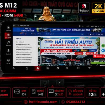 M&agrave;n h&igrave;nh android Omas M12 xe Mazda 6