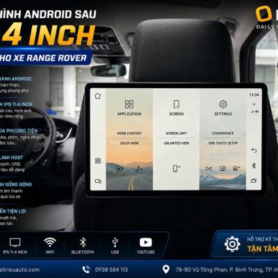 M&agrave;n h&igrave;nh android sau xe land rover