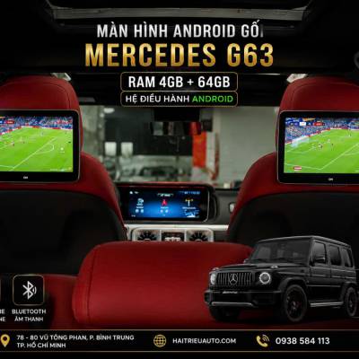 M&agrave;n h&igrave;nh android gối xe Mercedes G63