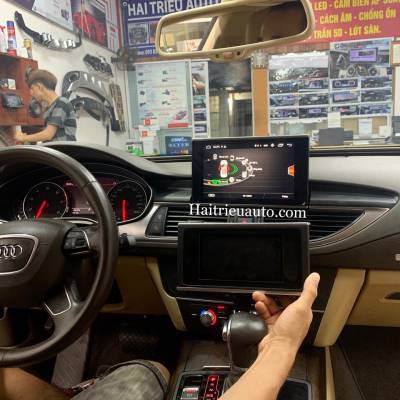 M&agrave;n h&igrave;nh android theo xe Audi A7