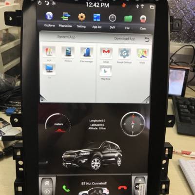 m&agrave;n h&igrave;nh tesla theo xe captiva 2010