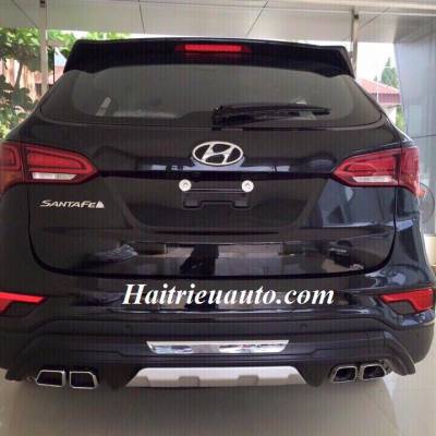 Ốp cản sau p&ocirc; k&eacute;p Hyundai Santafe