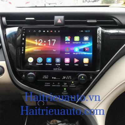 m&agrave;n h&igrave;nh android theo xe camry 2020
