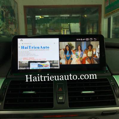 M&agrave;n h&igrave;nh android theo xe BMW X6