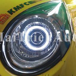 Kia morning 2010 độ bi xenon