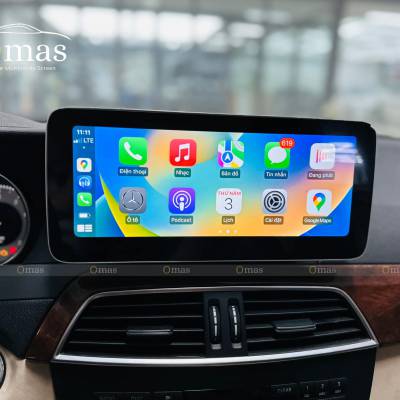 M&agrave;n h&igrave;nh adnroid Omas xe Mercedes C 2011-2014