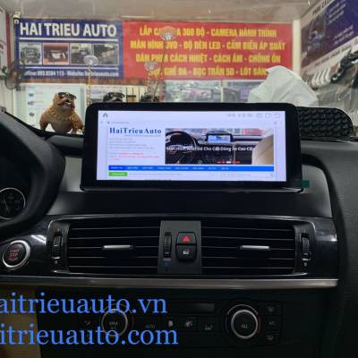 M&agrave;n h&igrave;nh android theo xe bmw X3