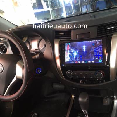 m&agrave;n h&igrave;nh android theo xe navara 2017