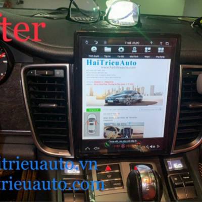m&agrave;n h&igrave;nh android theo xe porsche Panamera