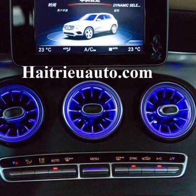 Cửa gi&oacute; điều h&ograve;a đ&egrave;n led theo xe Mercedes C