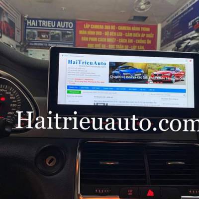 M&agrave;n h&igrave;nh android theo xe Audi Q7 2010