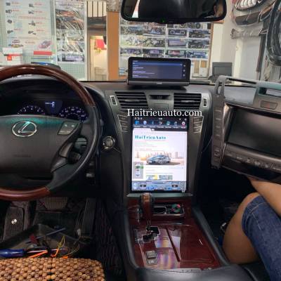 M&agrave;n h&igrave;nh tesla android xe lexus LS 460L
