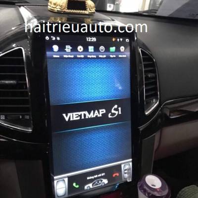 m&agrave;n h&igrave;nh Tesla theo xe captiva 2017