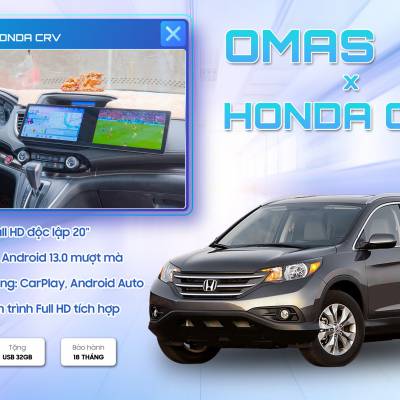 M&agrave;n h&igrave;nh android d&agrave;i Omas A11 xe Honda CR-V