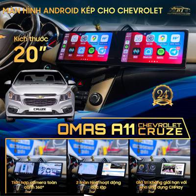 M&agrave;n h&igrave;nh android Omas A11 xe Cruze