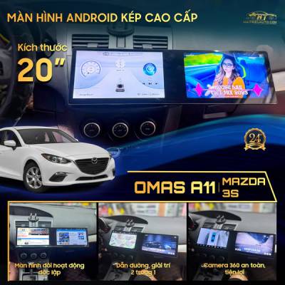 M&agrave;n h&igrave;nh android Omas A11 xe Mazda 3