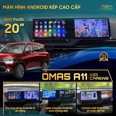 Man h&igrave;nh android OMas A11 360 xe Kia Carens